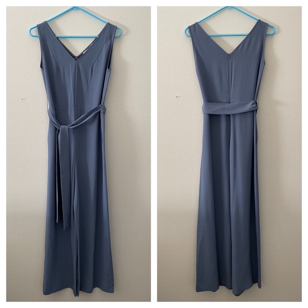 Everlane Japanese GoWeave Essential Jumpsuit 00 powder blue
